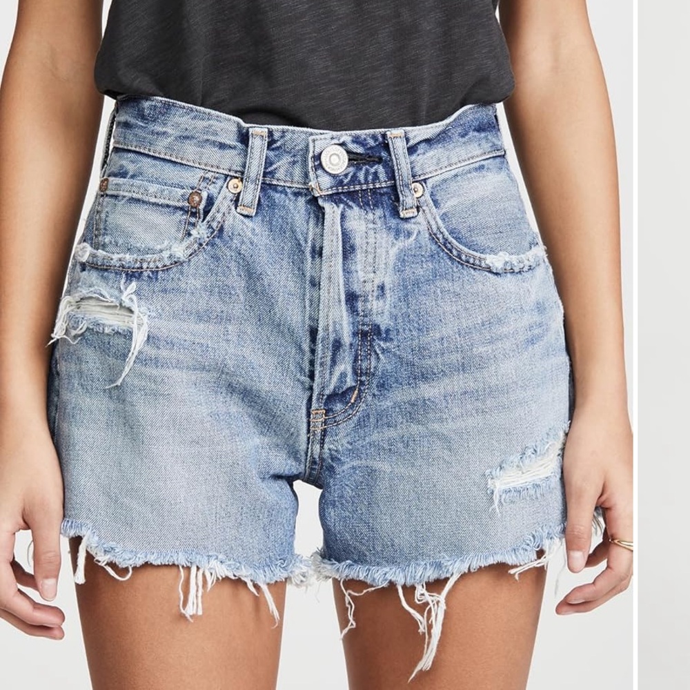 Moussy Vintage Chester Shorts: Blue 29